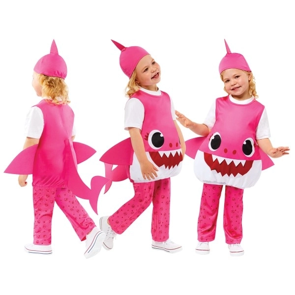 Kostim Baby Shark ružičasti za djecu 3-4 godine