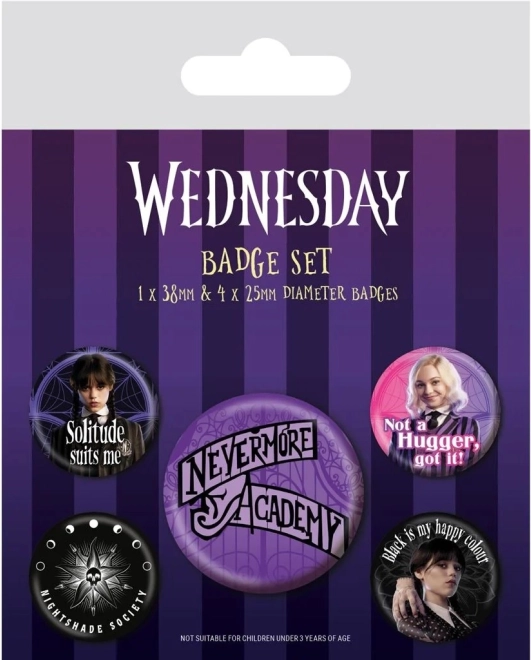 Set bedževa Wednesday