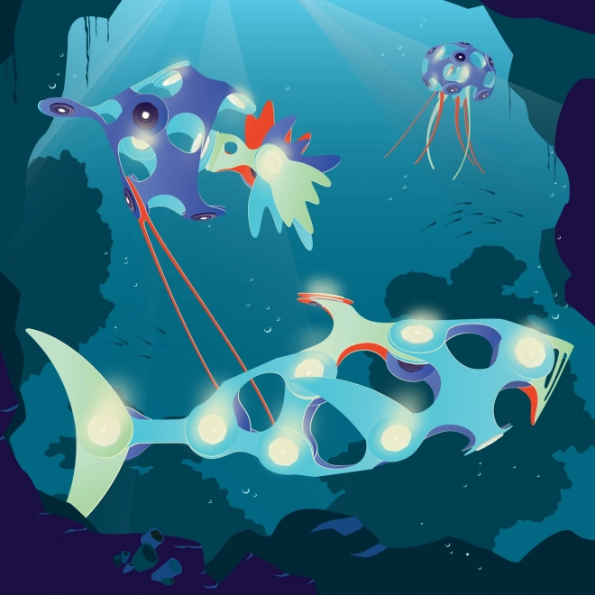 Magnetske kocke Clixo Underwater Expedition, 24 komada