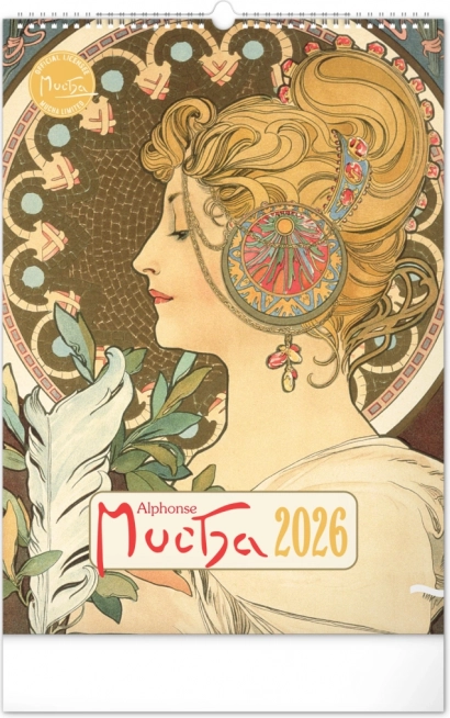 Zidni kalendar Alfons Mucha 2026