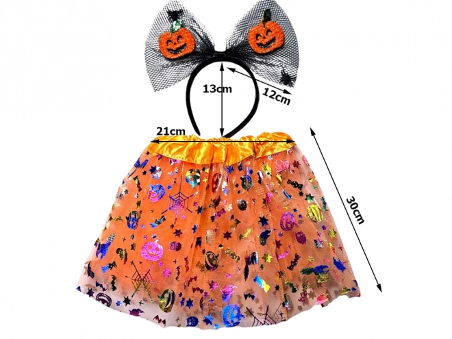 Halloween kostim s trakom za glavu i tutu suknjom