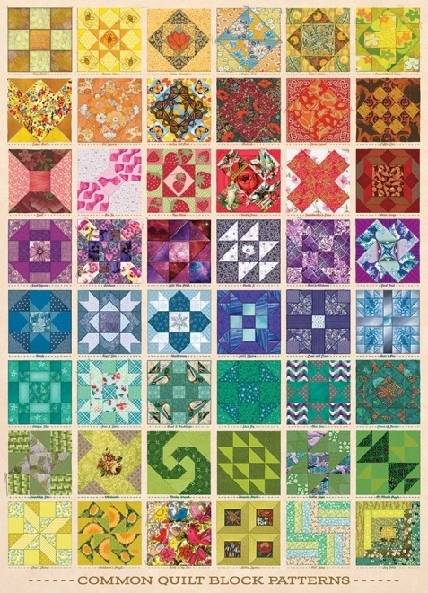 Puzzle Šareni Kvadrati 1000 Komada Cobble Hill