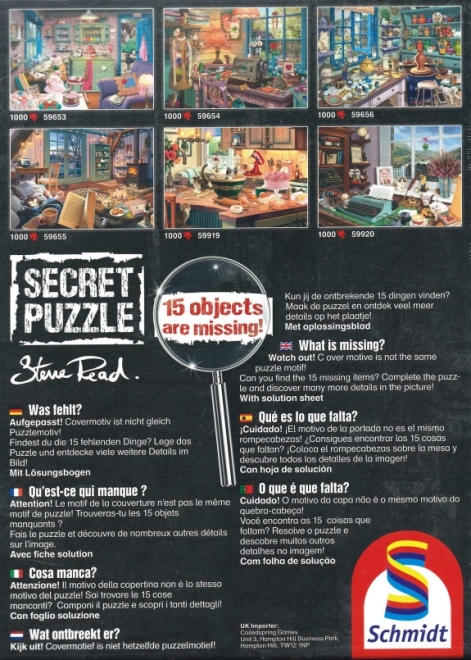SCHMIDT Secret puzzle Bakina soba 1000 dijelova
