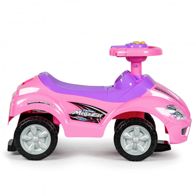 ECOTOYS Gurajka sa zvukovima i upravljačkom šipkom Auto roza