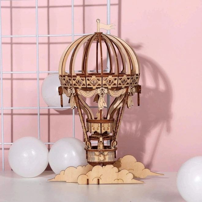 Balon na vrući zrak - 3D drveni set za izradu