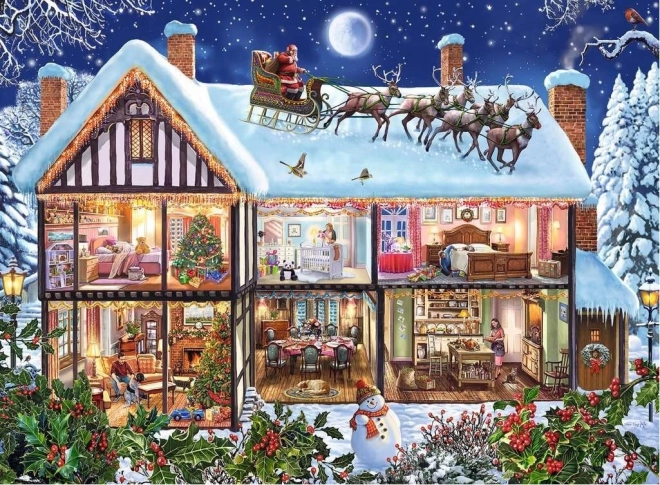 Ravensburger puzzle Božić kod kuće 100 dijelova