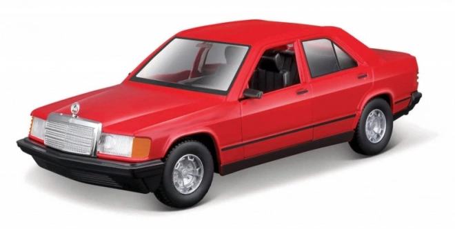 Metalni model Mercedes Benz 190E 1987 1/24 crvena