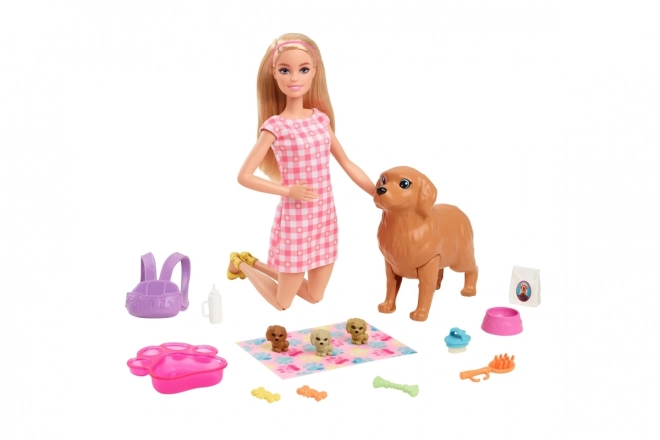 Mattel lutka Barbie i novorođena štenad