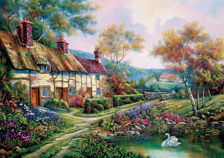 Puzzle Proljetni vrt 1500 dijelova ART PUZZLE