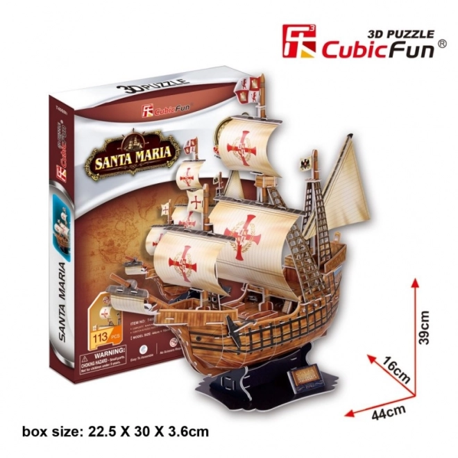 3D Puzzle Brod Santa Maria