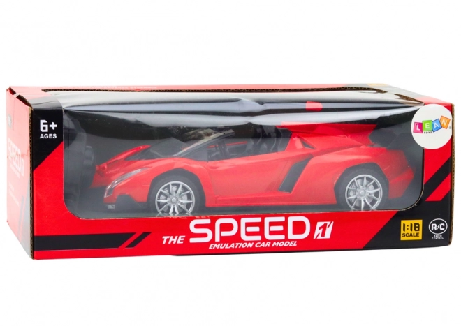Crveni sportski zabavni RC automobil 1:18