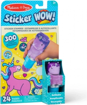 Sticker WOW! pečatna knjižica s naljepnicama – ljubičasti jednorog