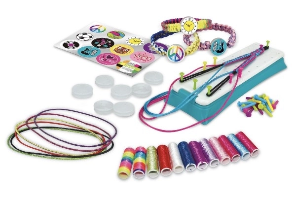 Kreativni set Izradi narukvicu - pleteni stan s dodacima u kutiji 38x28x6cm
