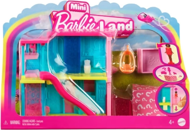 Mini Barbie Land kućica za lutke s lutkom i ljubimcem