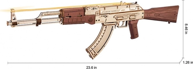 RoboTime 3D Drvene mehaničke slagalice Napadačka puška AK-47