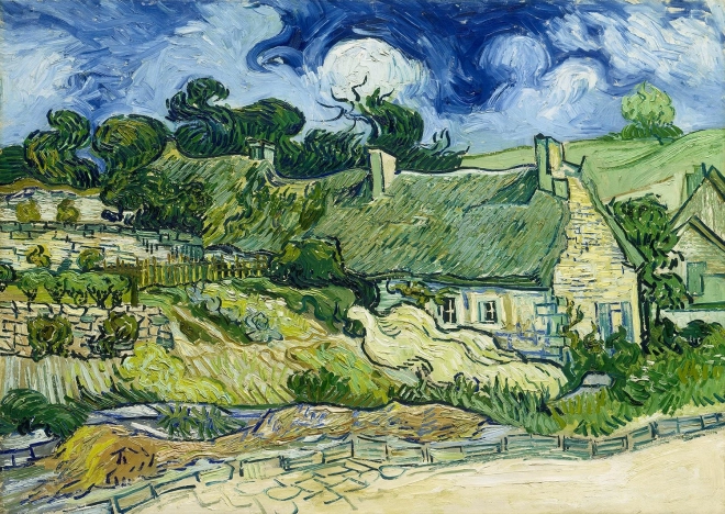 Uživajte u slagalici Vincent van Gogh: Slamnate kućice u Cordevilleu 1000 komada