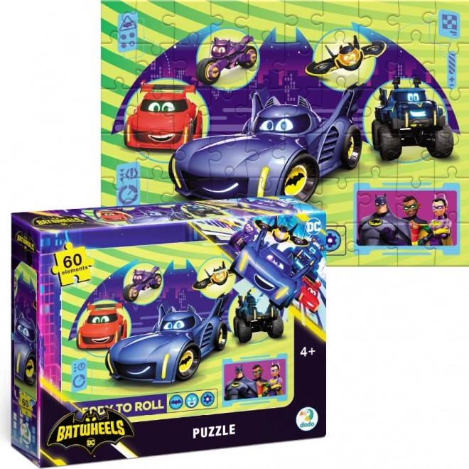 DODO Puzzle Batwheels: Zabavna vožnja 60 dijelova