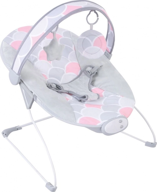 Vibrirajuća bebi ležaljka FreeON Enjoy Pink