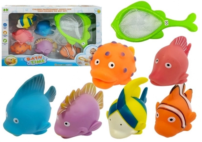 Set gumenih ribica za kupanje