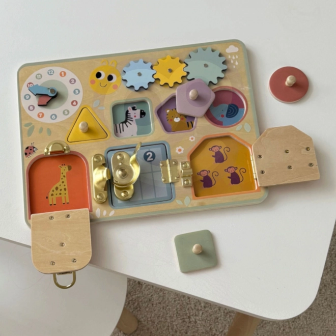 Drvena manipulatorna ploča Tooky Toy