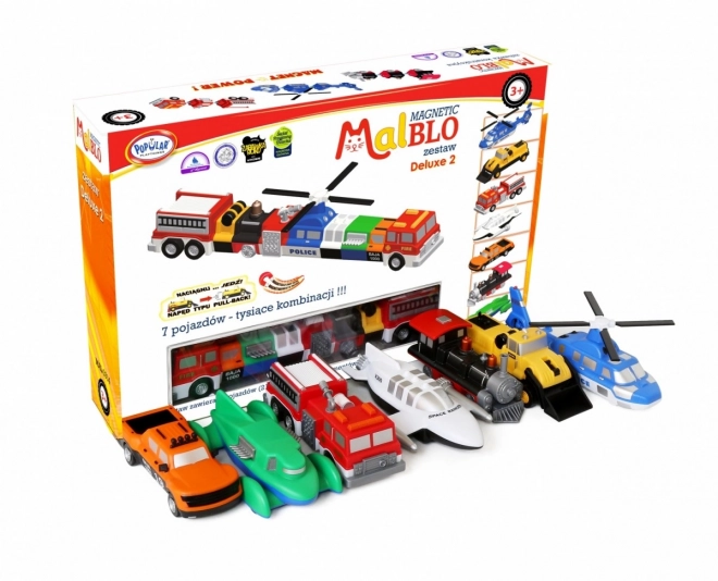 Malblo Deluxe set magnetskih vozila 2