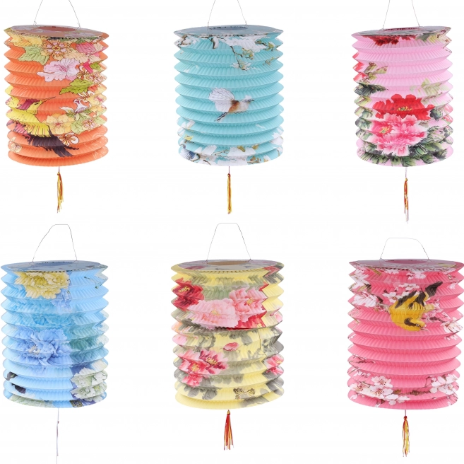 Lampion Valjak Priroda 16 cm