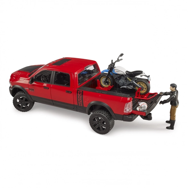 Bruder Terenski auto RAM s motociklom