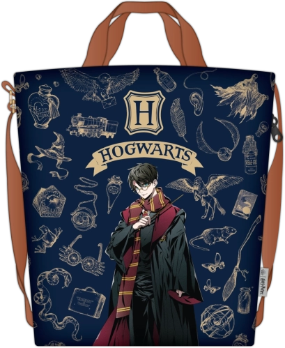 Harry Potter torba za kupovinu navy & gold