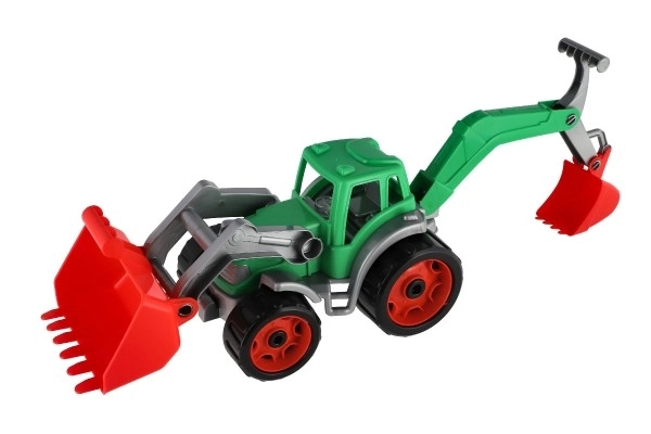 Traktor s lopatom i bagerom