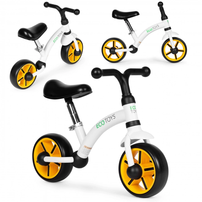 Guralo za djecu s EVA kotačima, podesivim sjedalom, crno od ECOTOYS
