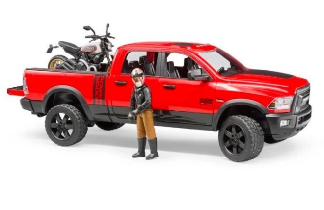 Bruder Terenski auto RAM s motociklom