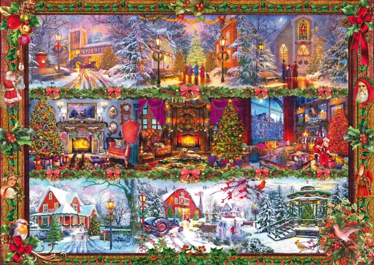 SCHMIDT Puzzle Božićne čestitke 1000 dijelova