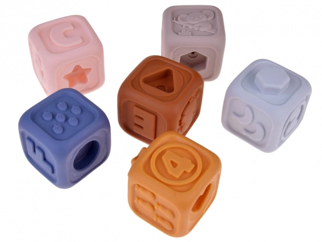 Mekane gumene senzoričke piramidalne puzzle s medvjedićem ZA4819