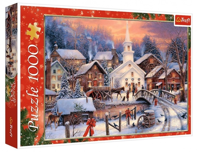 Puzzle 1000 dijelova Bijeli Božić