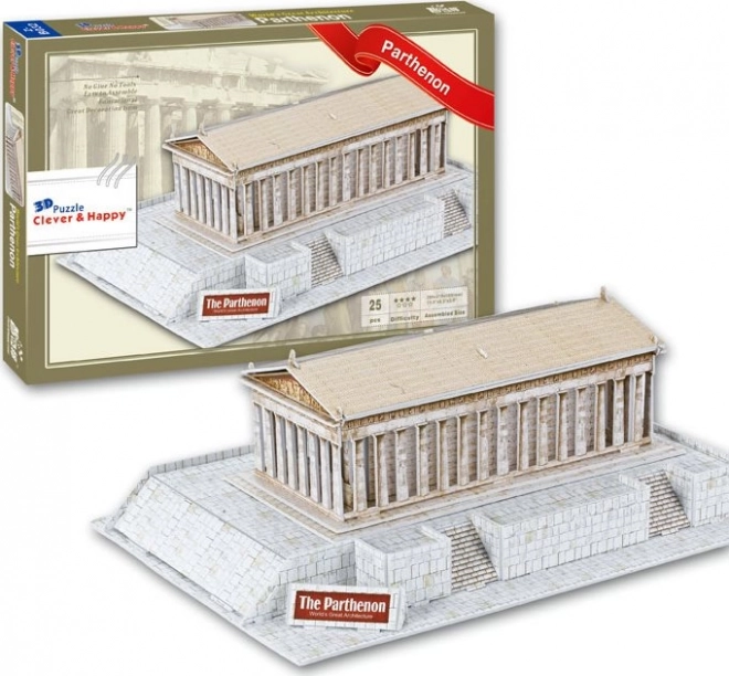 CLEVER&HAPPY 3D puzzle Partenon, Grčka 25 dijelova