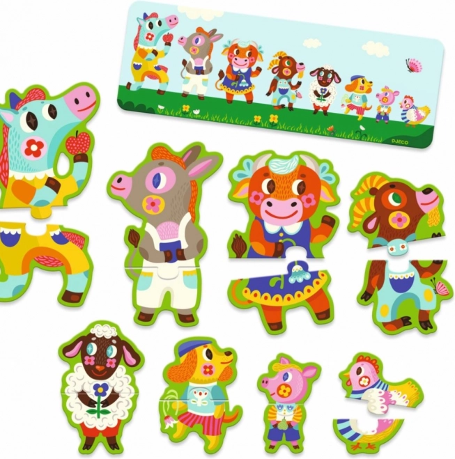 DJECO Puzzle Veliki i Mali na Farmi