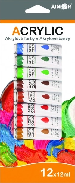 Set akrilnih boja 12 kom