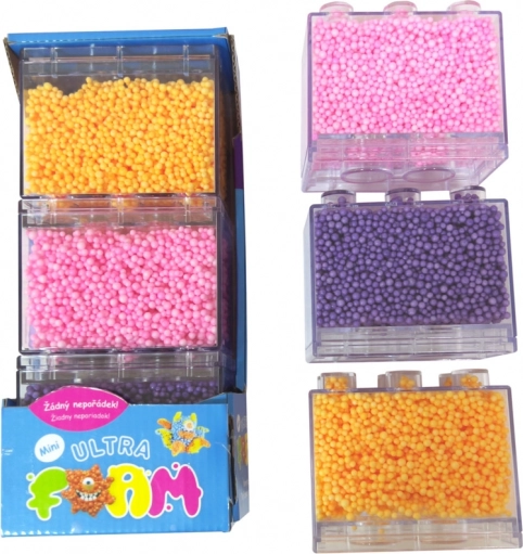 Modelirajuća masa Ultra Foam MINI pakiranje 3 - ružičasta, ljubičasta, narančasta