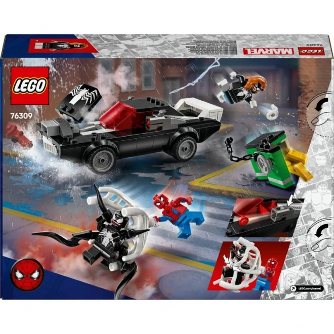 Konstrukcijski set Spider-Man vs Muscle Car Venoma