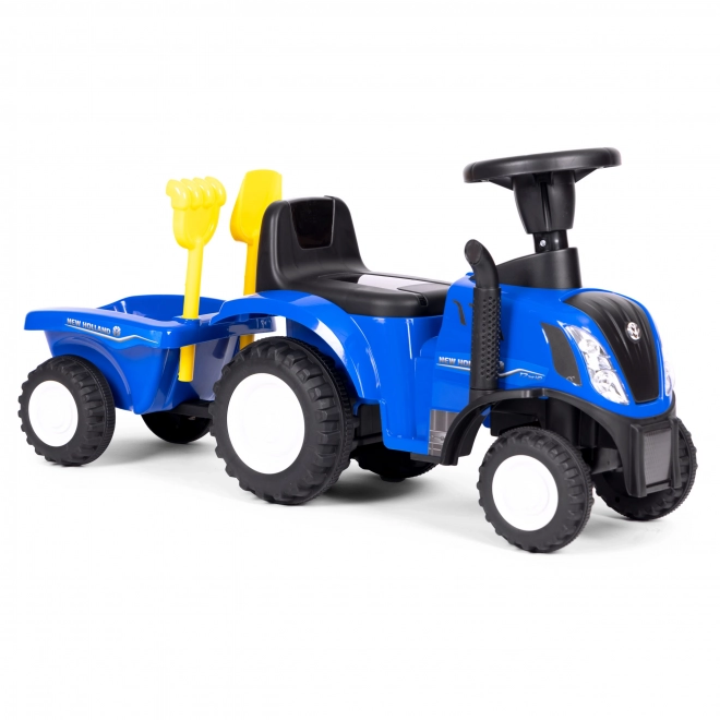 Dječji traktor s prikolicom, interaktivni volan, zvukovi – plava