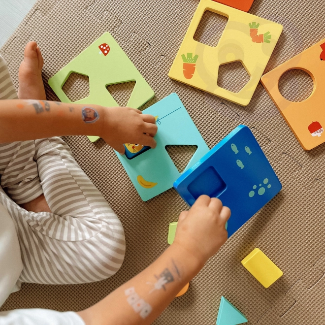 Montessori slagalica oblici i boje sa životinjama