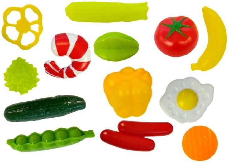 Šareno voće i povrće za rezanje