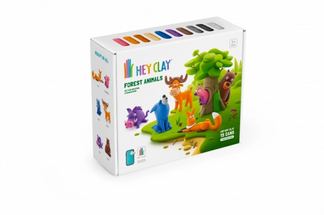 Hey Clay plastična set Šumske životinje