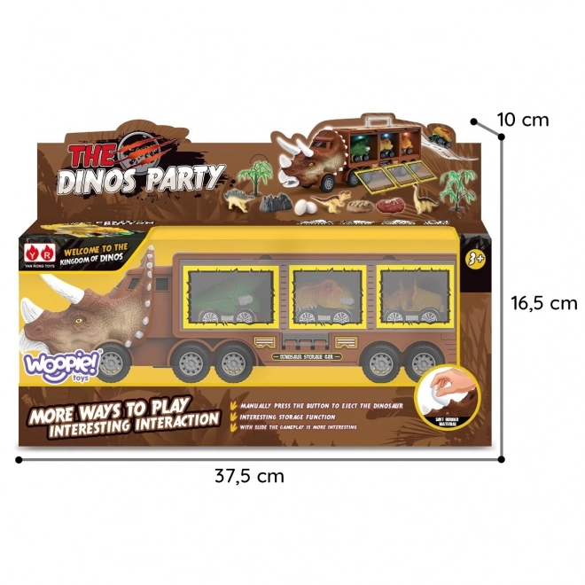Kamion s dinosaurima i lansirkom s autićima