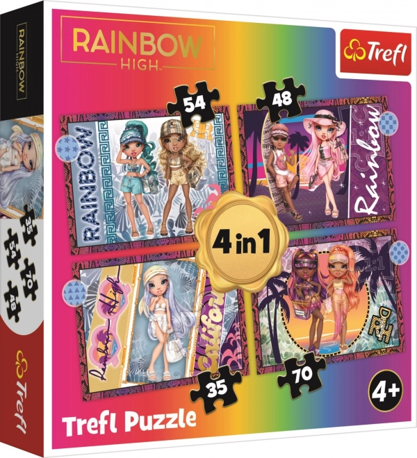 Puzzle 4u1 Moderne duge visoke lutke