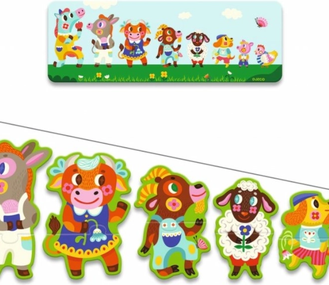 DJECO Puzzle Veliki i Mali na Farmi