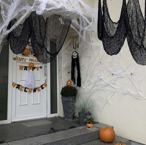 Halloween dekoracija paučina 198 x 76 cm