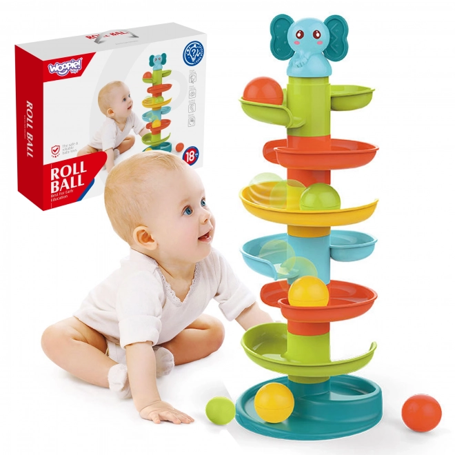 Spiralna staza s kuglicama za malu djecu