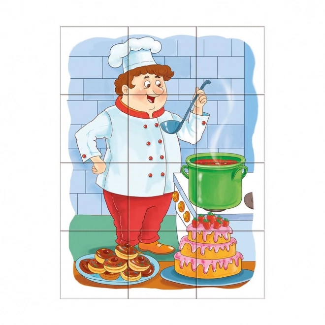 Dino edukativne kocke Zanimanja - set od 12 kocki