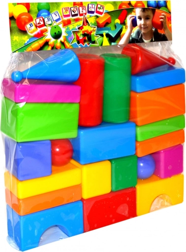 Plastična građevna igra za najmlađe – 22 kocke